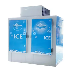 Coldstarは300個のアイスバッグボディ冷蔵庫を保存します商業用屋外アイスバッグ収納冷蔵壁冷凍庫