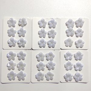 Belles pierres précieuses en dentelle violette, 1 pièce, agates bleues givrées, sculptées, en forme de fleur, pour décoration de mariage - Product Image 5