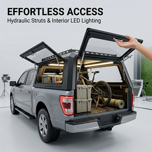 Auvent de camion pliable en aluminium imperméable électrique avec verrouillage pour <span class=keywords><strong>Ford</strong></span> <span class=keywords><strong>Ranger</strong></span> F150 Maverick - Hardtop - Product Image 3