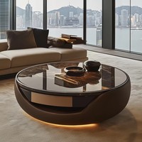 Nouvelle table basse en marbre de designer - Meubles de salon modernes sur mesure - Durables et écologiques
