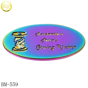 Túi Phụ Kiện Logo Rỗng Nhãn Hiệu Tên Vàng Tùy Chỉnh Thẻ Tròn Phần Cứng Cho Ví - Product Image 6