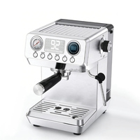 Machine à café ANWELL en acier inoxydable, programmable, intelligente, semi-automatique, tout-en-un