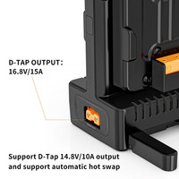 Station de charge double batterie V-Mount ZGCINE VM-C2 avec poignée, sortie CC 14,8 V, alimentation à charge rapide pour équipement d'éclairage vidéo