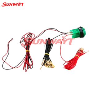 5V 12V Illuminated Light Bulb Led Cable Push Button Wires With 2.8mm <b>Quick</b> Spade Terminal <b>Connector</b> to Arcade Power Supply - Product Image 6