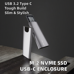 Boîtier en aluminium pour disque dur SSD M.2 NVME PCIE, USB 3.2 Type C, disque dur externe à semi-conducteurs - Product Image 2