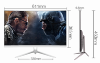 Écran intelligent LCD incurvé pour PC de bureau de jeu de 27 pouces