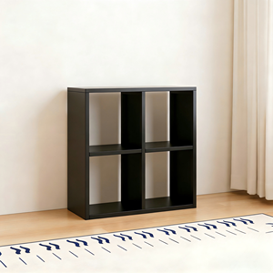 Estantería Metálica <span class=keywords><strong>Blanca</strong></span> Abierta Tipo Cubo, Estantes Modulares Resistentes, Librería Moderna para Sala de Estar, Oficina en Casa, Dormitorio - Product Image 4
