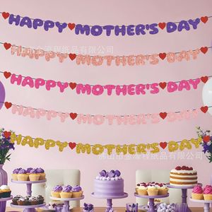 Happy Mothers Day Glitter <b>Banner</b> Decorations For Party Scene Decoration - Product Image 4