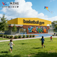 Estructura Metálica para Cancha de Baloncesto de Uso Personal, Arena Deportiva Privada de Alta Calidad
