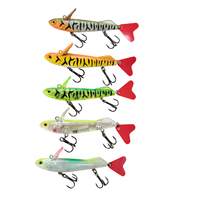 DUHNNUG Leurre de pêche flottant type crayon 7cm 5.2g, appât dur réaliste pour eaux de surface, yeux de poisson 3D, écailles, pour eau salée, rivière et lac