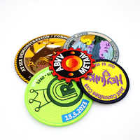 Échantillon gratuit Étiquette jacquard réfléchissante personnalisée Vélo de montagne de plein air Badge tissé Vêtement Brodé Patchs de vélo