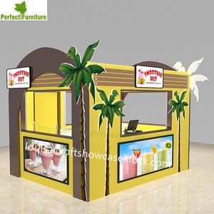 Aangepaste Goedkope Outdoor Voedsel Kiosk Ontwerp Babo Thee Smoothie Bar Booth Voor Verkoop - Product Image 2