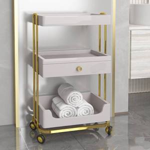 Modern Rotation Hair Trolley <b>Cart</b> Beauty Trolley Makeup Storage Trolley - Product Image 1