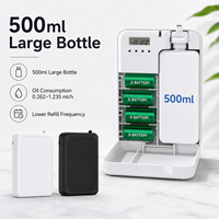 Diffuseur d'arômes intelligent avec commande par application, alimenté par batterie, grande capacité de 500 ml, diffuseur d'huiles essentielles mural de type C