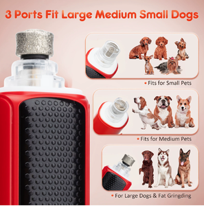 جهاز تشذيب شعر الحيوانات الأليفة متعدد السرعات للاستخدام اليومي المنزلي وصالونات العناية بالحيوانات الأليفة والسفر، قابل لإعادة الشحن، <span class=keywords><strong>7</strong></span> سرعات، إضاءة LED 360 درجة، احترافي للكلاب والقطط - Product Image 2