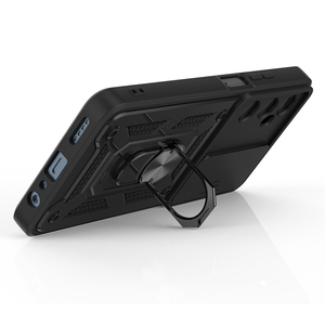 Funda Magnética Antigolpes con Diseño de Armadura de TPU+PC para Oppo <span class=keywords><strong>Realme</strong></span> 14 12 8 Pro con Anillo Soporte y Cubierta Deslizante para Cámara - Product Image 5