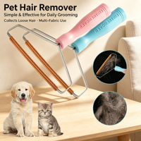 Grattoir écologique en métal pour poils d'animaux domestiques, coupe-poils de chat pour tissus multiples et tapis