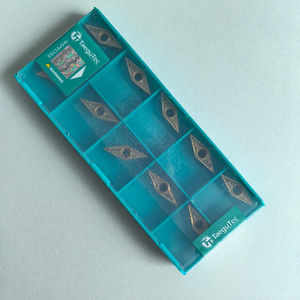 เม็ดมีดกลึง VNMG130404MT TT5100 Taegutec ทำจากทังสเตนคาร์ไบด์ สำหรับเครื่องกลึง CNC ความแข็ง HRC45-60 เคลือบ CVD สำหรับงานเหล็ก - Product Image 2