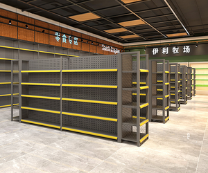 معدات سوبر ماركت معدنية من الفولاذ رفوف عرض مخصصة لسوبر ماركت رفوف فاخرة أرفف مستعملة متجر بيع بالتجزئة - Product Image 4