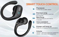 Earbud Nirkabel TWS Tipe-C Kelas Atas HIFI dengan Layar Digital, Tahan Air IPX-6, Subwoofer, dan Waktu Putar 5.3 Jam