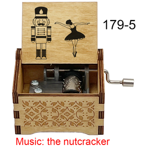 Vente en gros de la boîte à <span class=keywords><strong>musique</strong></span> miniature en bois <span class=keywords><strong>Casse</strong></span>-<span class=keywords><strong>Noisette</strong></span>, mouvement à manivelle, célèbre ballet BGM, cadeau de Noël, cadeau d'anniversaire - Product Image 3