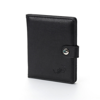 Protector de Pasaporte RFID de Cuero Personalizado Protege, Estuche Delgado para Tarjetas, Porta Pasaportes Familiar para Tarjetas de Crédito