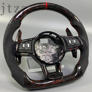 Volante de Fibra de Carbono de Instalación Directa Compatible con Volkswagen <span class=keywords><strong>Golf</strong></span> <span class=keywords><strong>GTI</strong></span> MK4 MK5 MK6 MK7 MK8 Passat Jetta, <span class=keywords><strong>Interior</strong></span> de Auto - Product Image 2