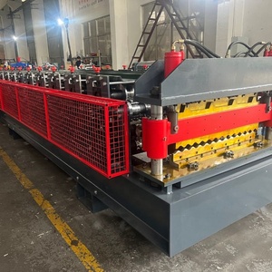 G550 고급 아연도금 얇은 강판 0.12-0.4mm 골판지 트라페조이드 패널 이중층 지붕 롤포머 기계 - Product Image 5