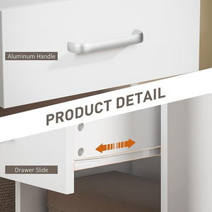 Hiện đại sang trọng MDF đầu giường cạnh giường ngủ cuối bảng với một ngăn kéo và Mở Kệ cho phòng khách phòng ngủ - Product Image 6