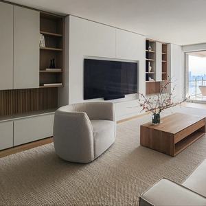 Meuble TV en bois multifonctionnel de luxe avec rangement, adapté aux téléviseurs de 75 pouces, mobilier écologique pour la maison - Product Image 1