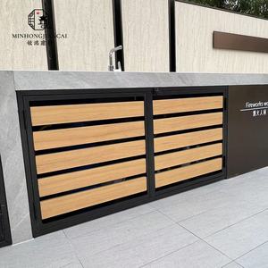 Meuble de cuisine extérieur autoportant moderne en alliage d'aluminium, double porte, écologique, étanche, finition brillante, pour villa et appartement - Product Image 6