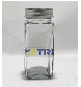 Pot en verre carré de 120 ml de qualité supérieure pour épices, avec couvercle hermétique de qualité alimentaire, pour le stockage des herbes et des assaisonnements, idéal pour la cuisine domestique - Product Image 3