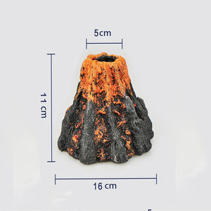 Ornements artisanaux en résine, volcans abstraits, récifs coralliens, pierres, décorations pour <span class=keywords><strong>aquarium</strong></span>, aménagement paysager de réservoir de poissons, pierres corallines peintes - Product Image 6