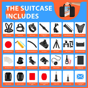 Kit d'accessoires de caméra d'action en gros d'usine HONGDAK 65 en 1 pour <span class=keywords><strong>Go</strong></span> <span class=keywords><strong>Pro</strong></span> Heros 13 12 11 10 <span class=keywords><strong>9</strong></span> 8 7 accessoires caméra de sport - Product Image 6