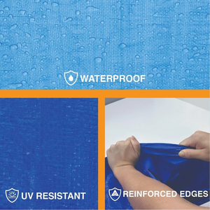 Couverture de bâche en gros bon marché, bâche en poly anti-déchirure <span class=keywords><strong>avec</strong></span> bords renforcés - Product Image 5