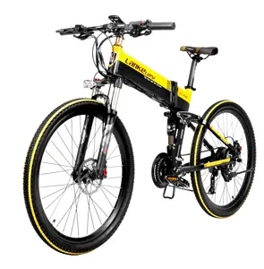 L'UE entrepôt Lankeleisi xt750 26 pouces Ville Cyclomoteur Vélo Électrique 400w 500w 48v Batterie Au Lithium Pliable Électrique Vtt