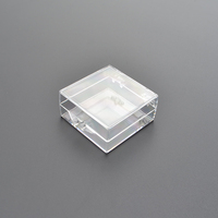 40*40*20mm Kleine Transparente Plastikbox mit Scharnierdeckel Klare Plastik-Schmuckbox