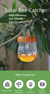 Vendita calda di alta qualità a energia solare solido trappola per vespe a Led a imbuto da esterno trappola per insetti da giardino uso per il controllo dei parassiti - Product Image 3