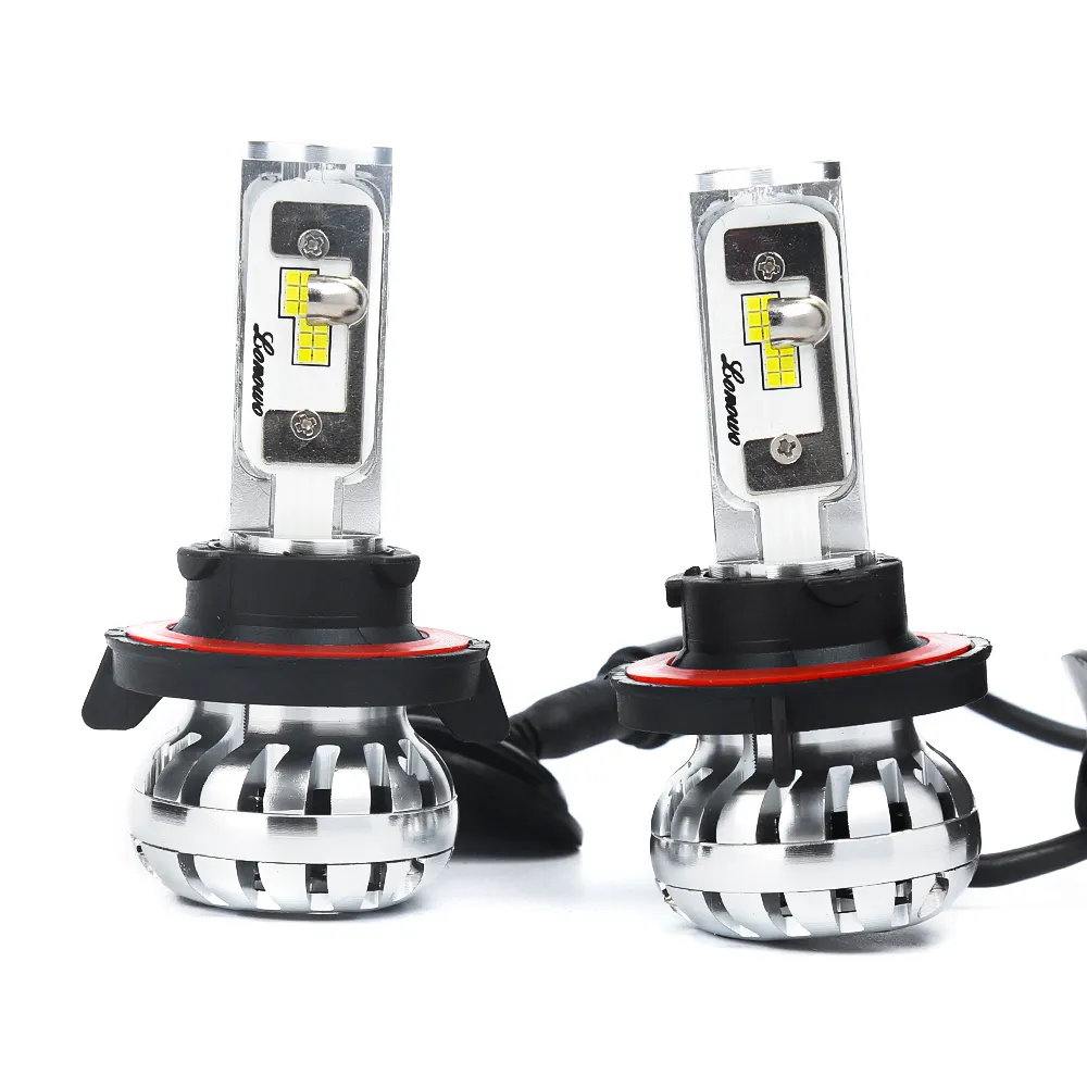 Farol de carro com LED H13 de alta qualidade para Canbus H1 H7 H11 9005 9006 9012 de longa vida à prova d'água sem erros 60W 6800LM Auto 6 Core CSP CHIP