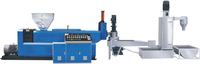 Machine de recyclage automatique de plastique à anneau d'eau en deux étapes, haute performance, pour ligne de granulation de déchets plastiques HDPE LDPE PP PC EPS