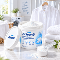 Lessive en poudre concentrée écologique, nettoyage en profondeur, faible mousse, approvisionnement en vrac, OEM ODM, marque privée, personnalisée, parfum citron
