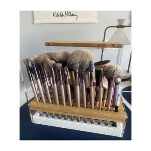 Transparent 29 trous <span class=keywords><strong>bambou</strong></span> maquillage porte-brosse organisateur beauté cosmétique présentoir - Product Image 5