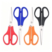 Ciseaux de cuisine multi-usages en acier inoxydable 2Cr13, lames lisses, manche en PP, couleur personnalisable, pour usage domestique, bureau, étudiant, bricolage et découpe de papier