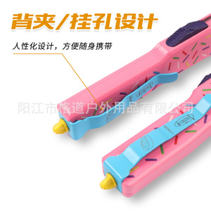 [สำหรับการใช้งานข้ามพรมแดนเท่านั้น] มีดไมโครเทคโนโลยีรุ่น Donut UTX70 แบบมีปลอกหุ้ม OTF แบบตรง EDC สำหรับกิจกรรมกลางแจ้ง Direct Stream Dessert Warrior - Product Image 5