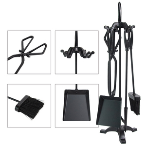 Set d'outils de cheminée pour jardin intérieur extérieur Set d'accessoires de poker Set de feu en métal <span class=keywords><strong>fantaisie</strong></span> Pince à feu à l'ancienne - Product Image 3