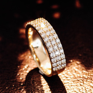 Anillo de <span class=keywords><strong>Plata</strong></span> de Ley 925 con Incrustaciones de Moissanita, Estilo Romántico para Mujer, Pasa la Prueba del Diamante, Joyería Hip Hop - Product Image 2