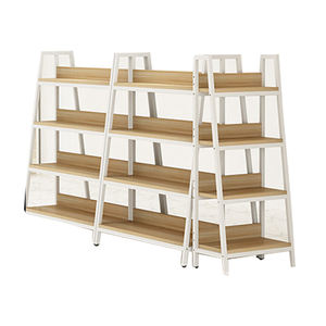 أرفف البيع بالتجزئة من الحديد والخشب شبه منحرفية للمتاجر الكبرى أرفف عرض للمتاجر متاجر التجزئة - Product Image 1