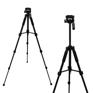 Factory Price Professional 1.7m Compact Lightweight Aluminum Camera Tripod Stand With Carry Bag