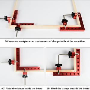사용자 정의 OEM 120*120cm 산업용 L 자형 90 도 알루미늄 직각 자 사각 DIY 패널 클램프 홀더 D & M 지원 - Product Image 6
