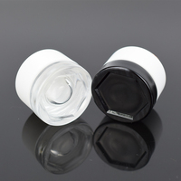 Petits pots en verre concentrés noirs anti-UV 5ml 10ml 15g 30ml 30g 50g 60g – Contenants de stockage en verre pour cosmétiques avec couvercle et boîte d'emballage